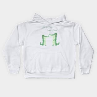 Siblings by Chance, Friends by Choice - Crocodile Siblings Kids Hoodie